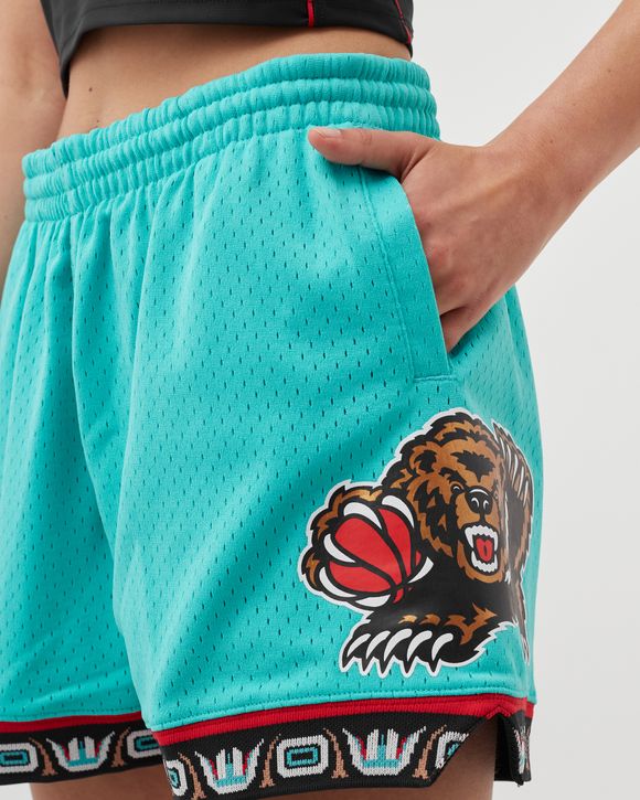 Women's Mitchell & Ness Turquoise Vancouver Grizzlies Hardwood Classics Jump Shot - Shorts Size: Large