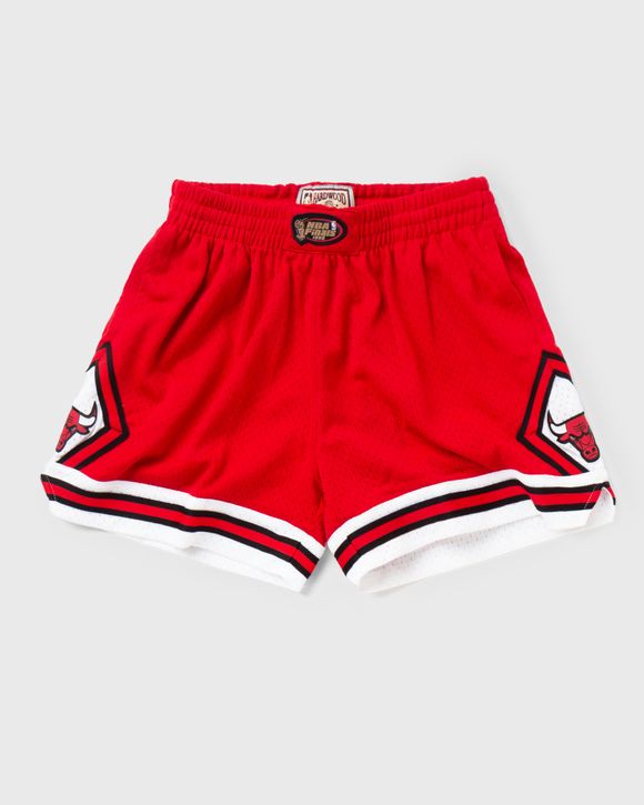 Mitchell & Ness Women's Chicago Bulls Red Jump Shot Shorts, Large