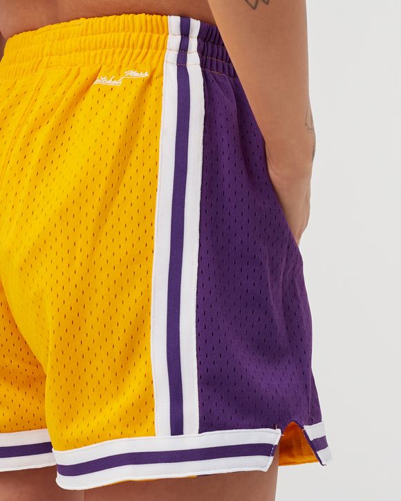 Women's Mitchell & Ness Gold Los Angeles Lakers Jump Shot Shorts