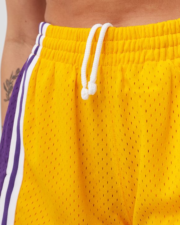 Women's Mitchell & Ness Gold Los Angeles Lakers Jump Shot Shorts