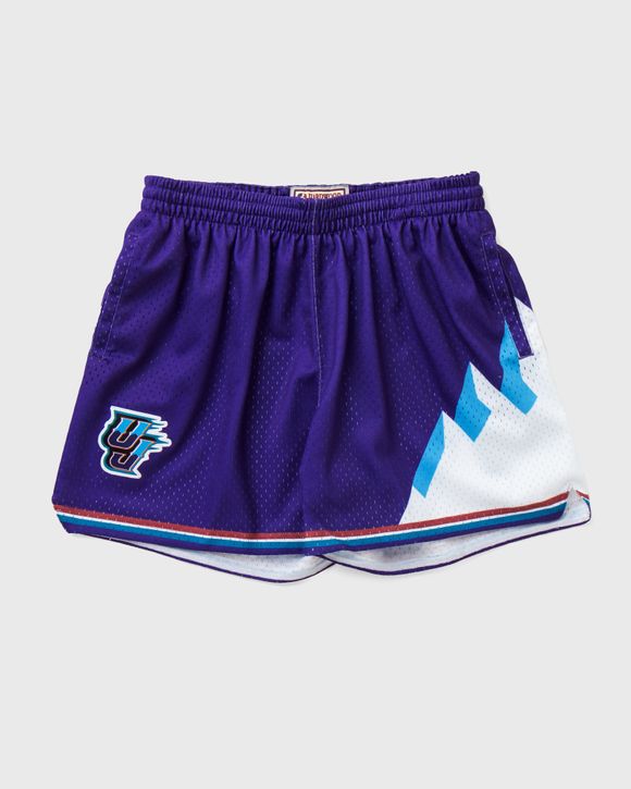 Mitchell and Ness Charlotte Hornets Jump Shot Shorts Purple