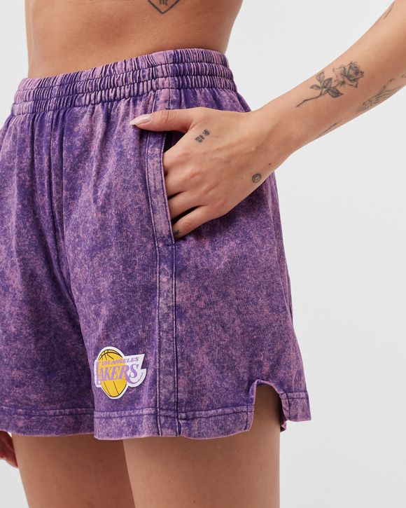 WMNS LA LAKERS Acid Wash Short