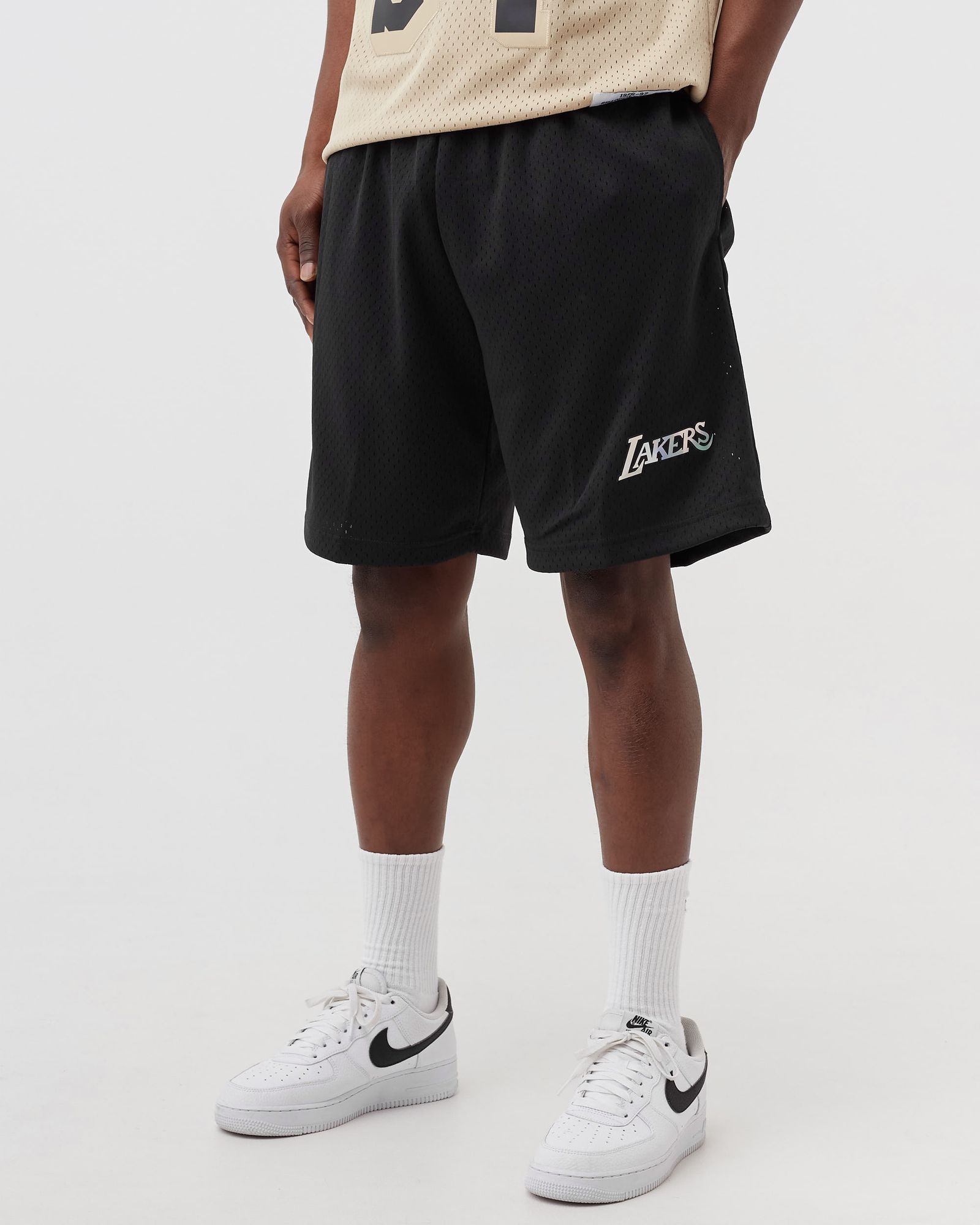 LA LAKERS IRIDESCENT MESH SHORT