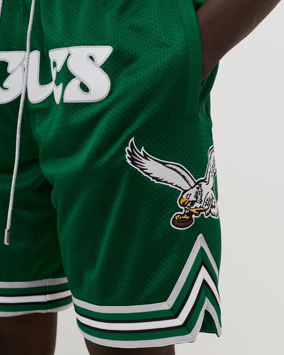 Just Don Eagles Throwback Short in Green for Men