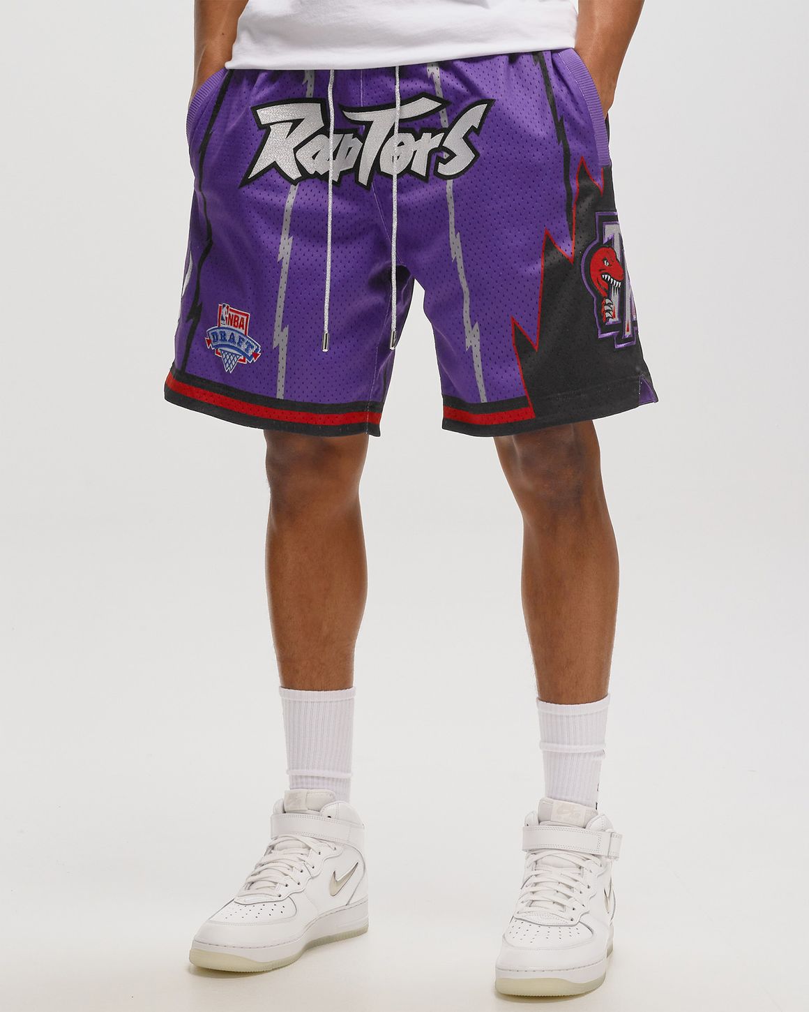 Mitchell Ness NBA JUST DON HARDWOOD CLASSICS SHORT TORONTO RAPTORS 1995 Purple BSTN Store