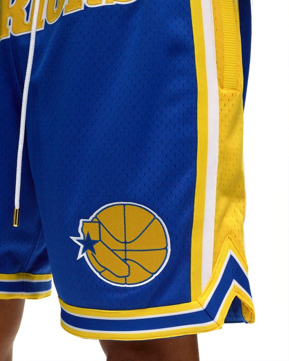 Warriors Basketball Just Don Shorts Yellow/blue All Sizes 