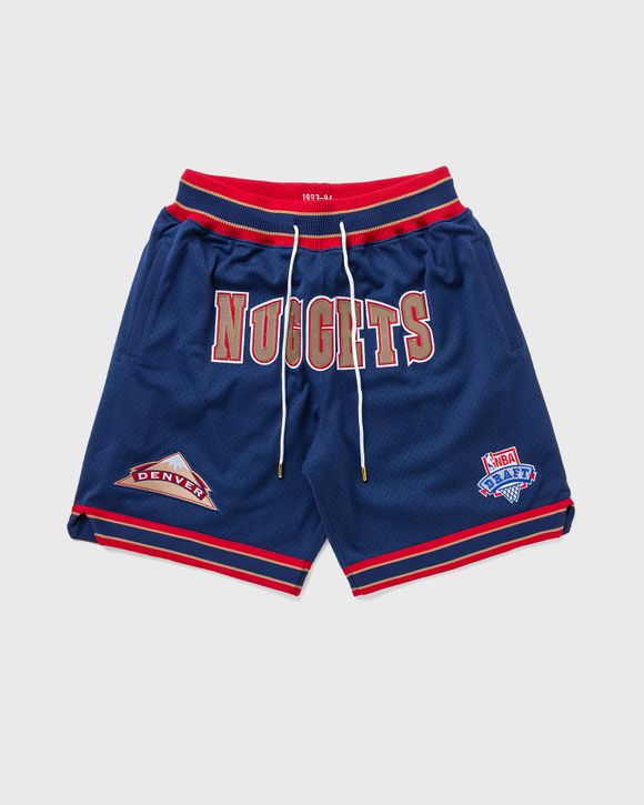 Men's Denver Nuggets Mitchell & Ness NavyHardwood Classics 1996-97 Just Don  Shorts