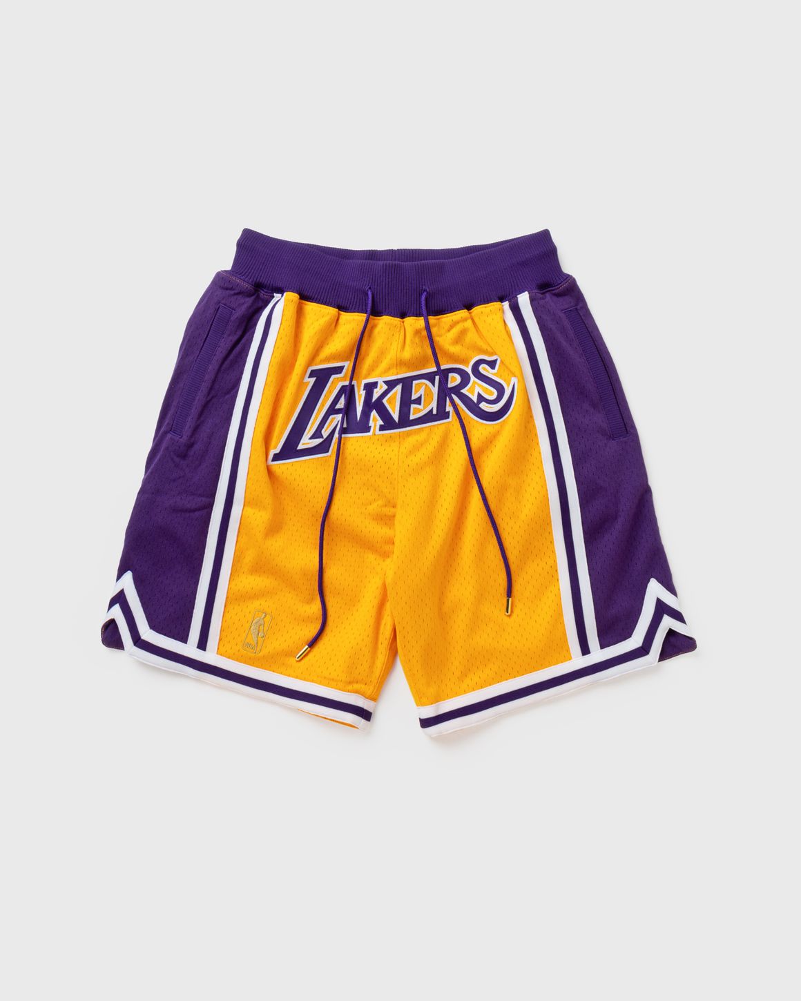 Mitchell Ness NBA JUST DON SHORTS Los Angeles Lakers 1996 97 Yellow BSTN Store