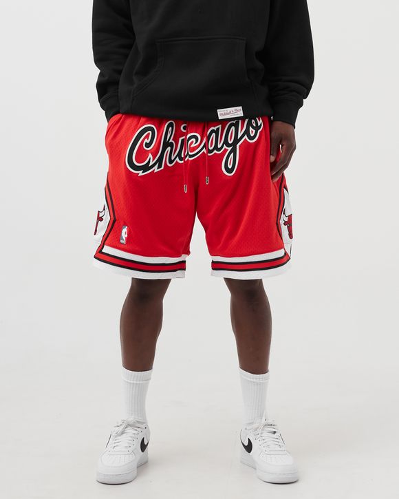 JUST DON】Men's New Original NBA Chicago Bulls Shorts Red