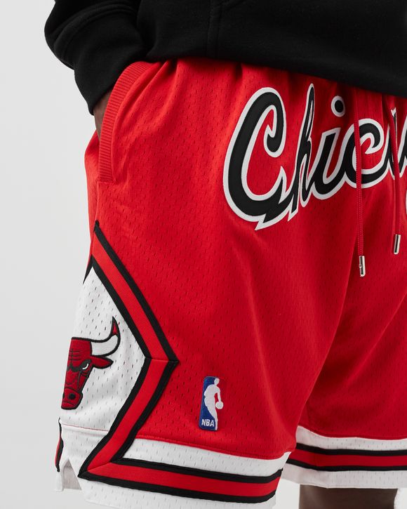 Men's Chicago Bulls Mitchell & Ness Red 1996-97 Just Don Shorts