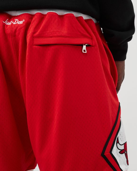 Just Don Bulls Shorts in Red for Men