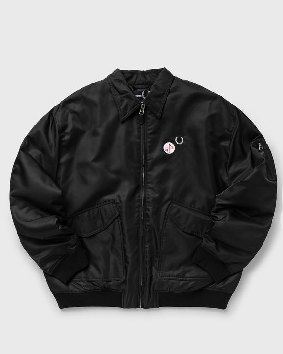 Fred Perry Raf Simons x Fred Perry Printed Flight Jacket Black - BLACK