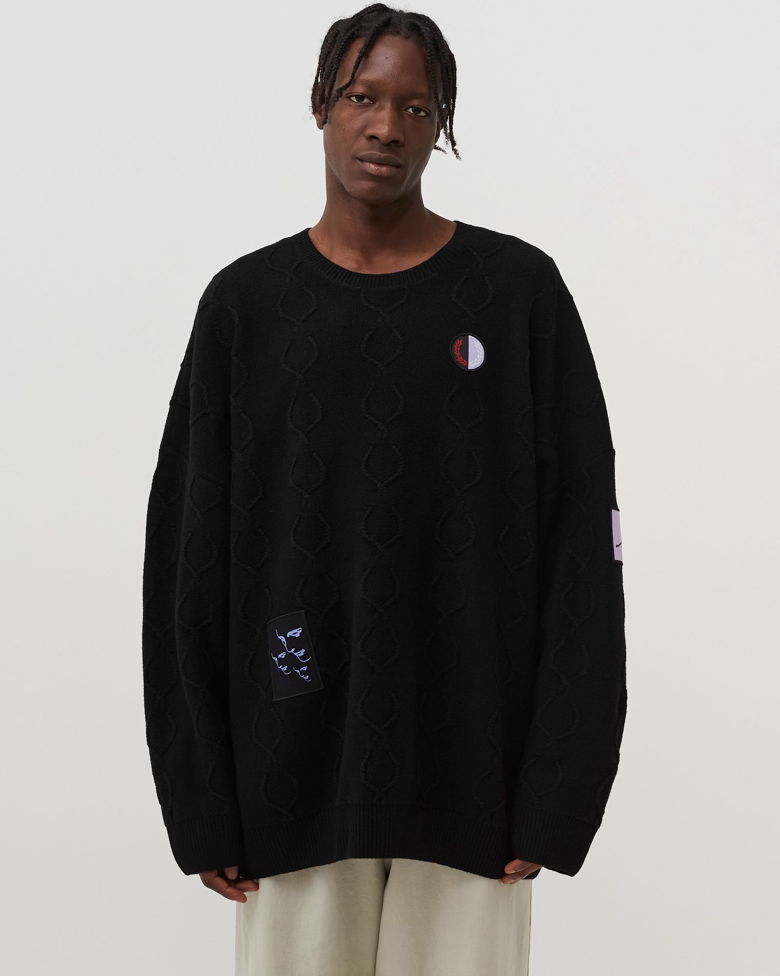 X RAF SIMONS OVERSIZED LAUREL WREATH JUMPER