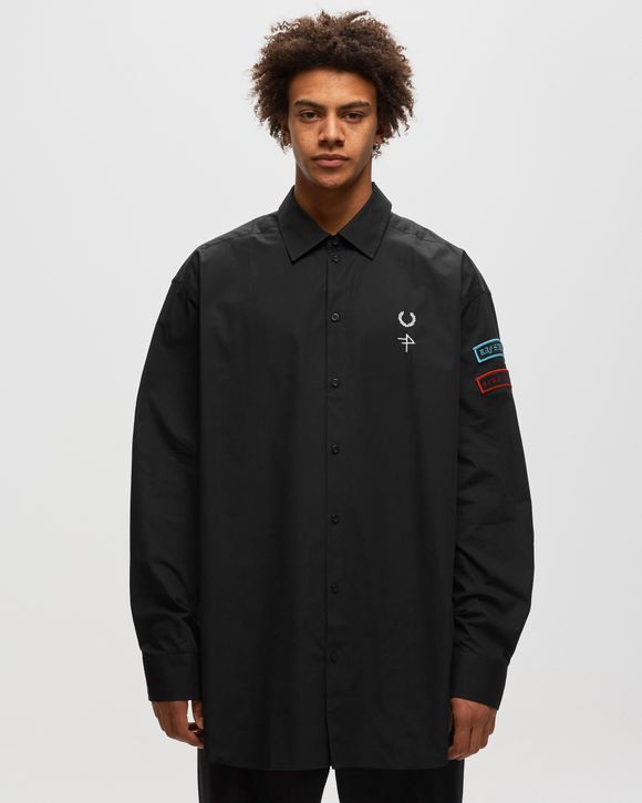 Raf Simons x Fred Perry Patched Oversized Shirt