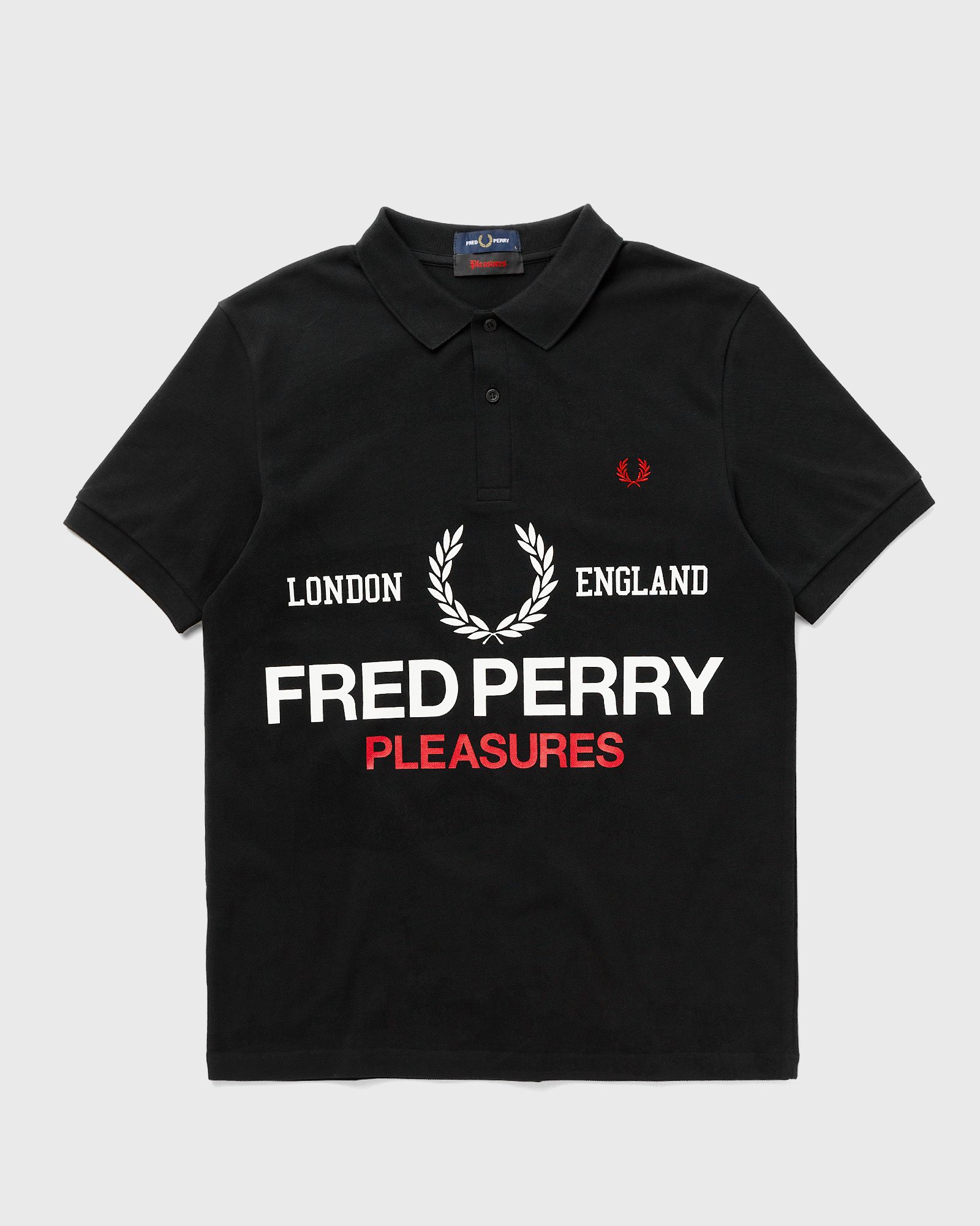 X Pleasures Logo Fred Perry Shirt