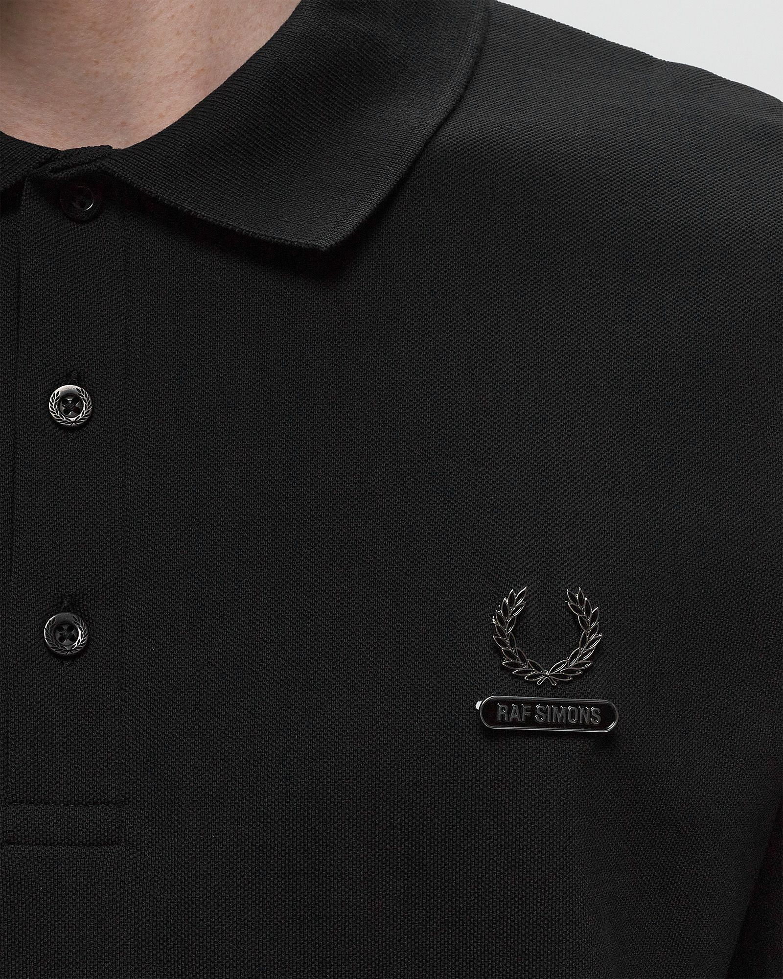 x Raf Simons Enamel Pin Polo Shirt