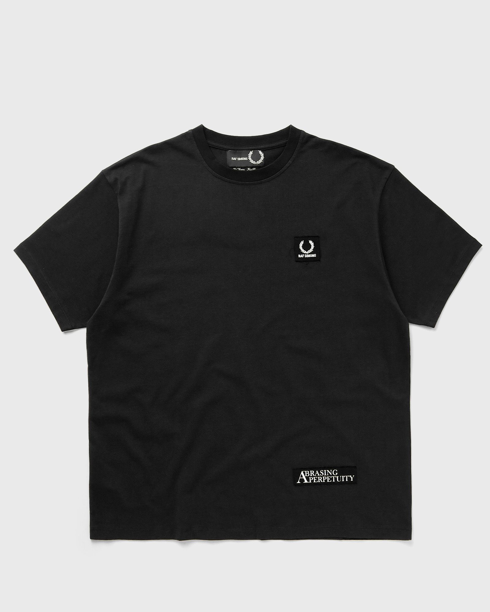 Fred Perry - x raf simons printed patch relaxed tee men shortsleeves black in größe:l