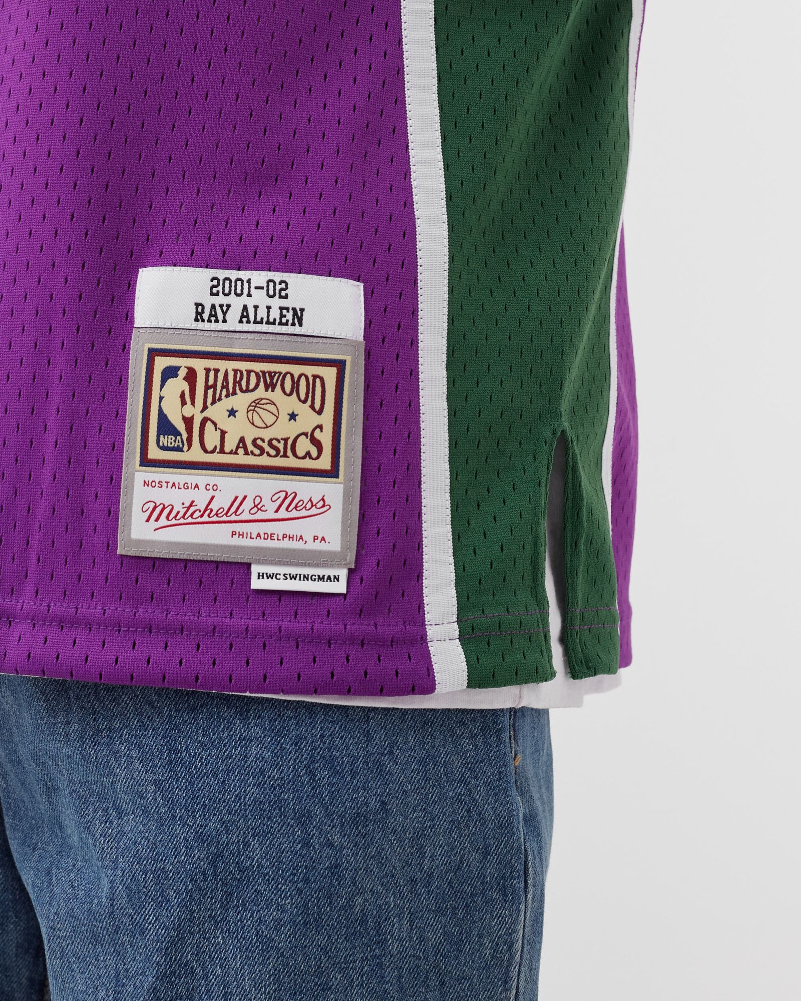 NBA Swingman Jersey Milwaukee Bucks 2001-02 Ray Allen #34