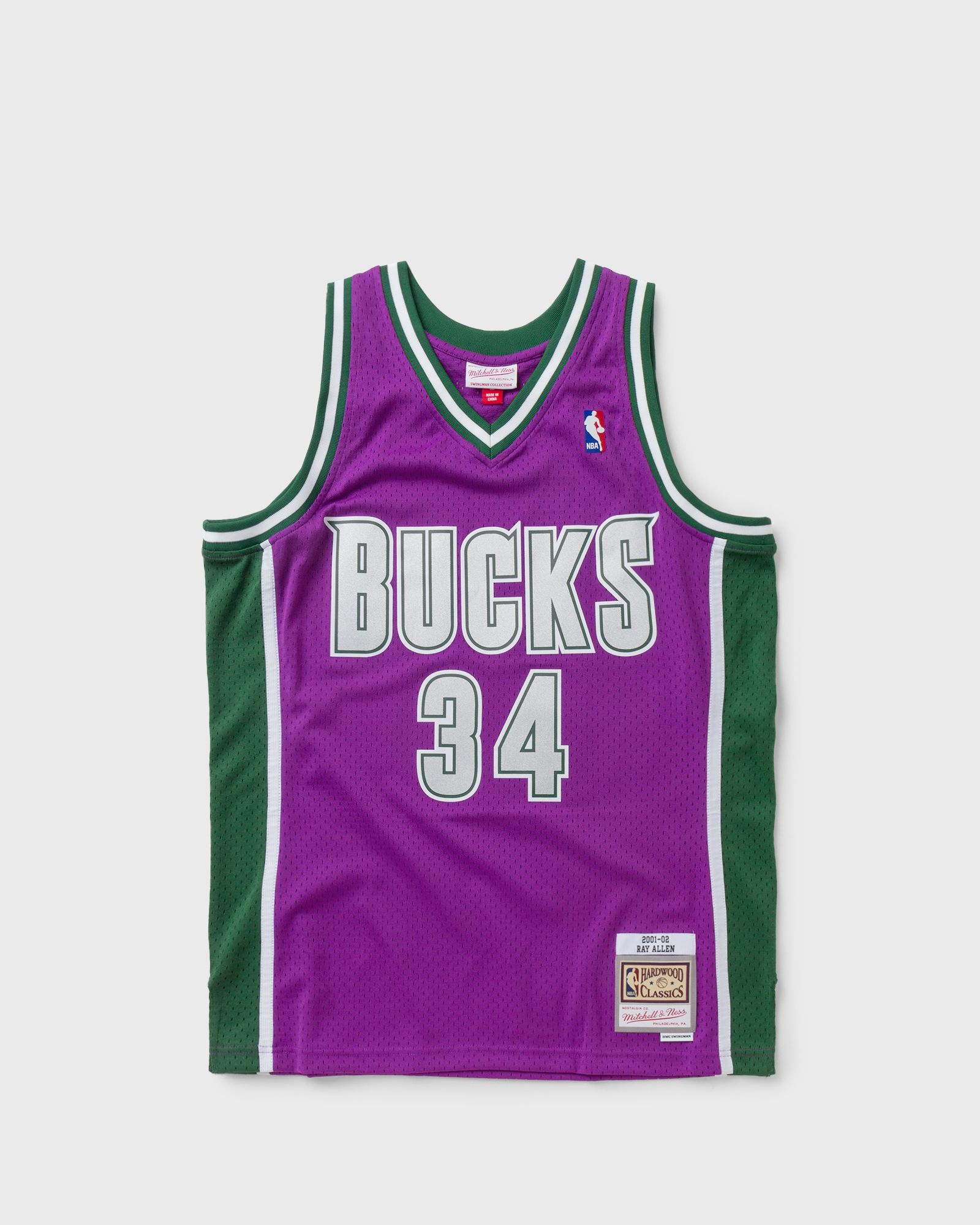 NBA Swingman Jersey Milwaukee Bucks 2001-02 Ray Allen #34