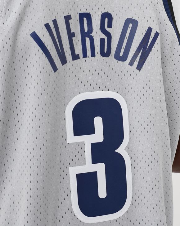 VTG Allen Iverson Georgetown Hoyas Replica Jersey Gray Men Sz L Nike Team  NCAA
