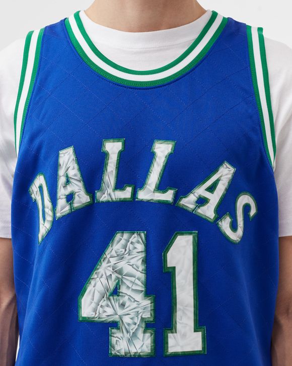 New Dallas Mavericks #41 Dirk Nowitzki City version Basketball Jersey Blue 