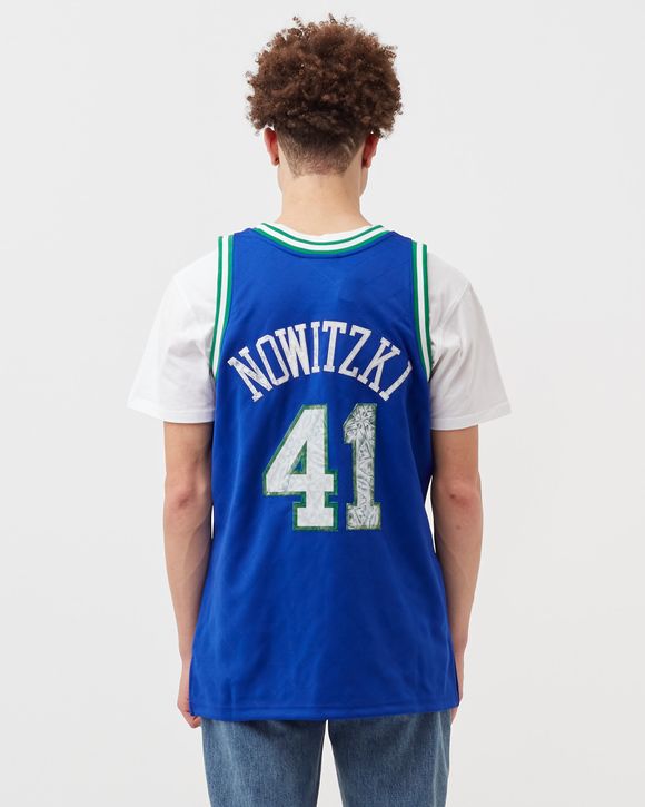 Mitchell & Ness Men's Dallas Mavericks Dirk Nowitski #41 Energy Jersey XX Large / White