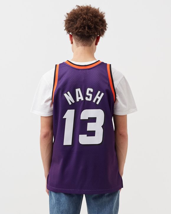 Men's NBA Phoenix Suns Steve Nash 13 Purple Gold Basketball Edition Jersey  2020