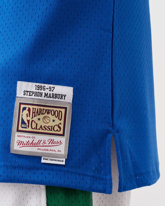Men's Minnesota Timberwolves Stephon Marbury Mitchell & Ness Black Hardwood Classics Swingman Jersey