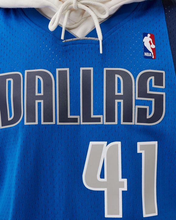 41 DIRK NOWITZKI Dallas Mavericks NBA Forward Blue Throwback Jersey