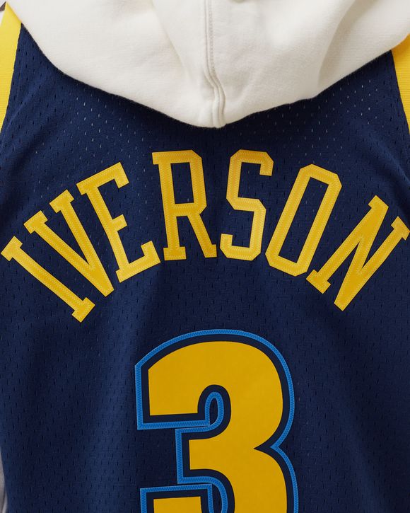 Mitchell & Ness Allen Iverson Blue Denver Nuggets Hardwood