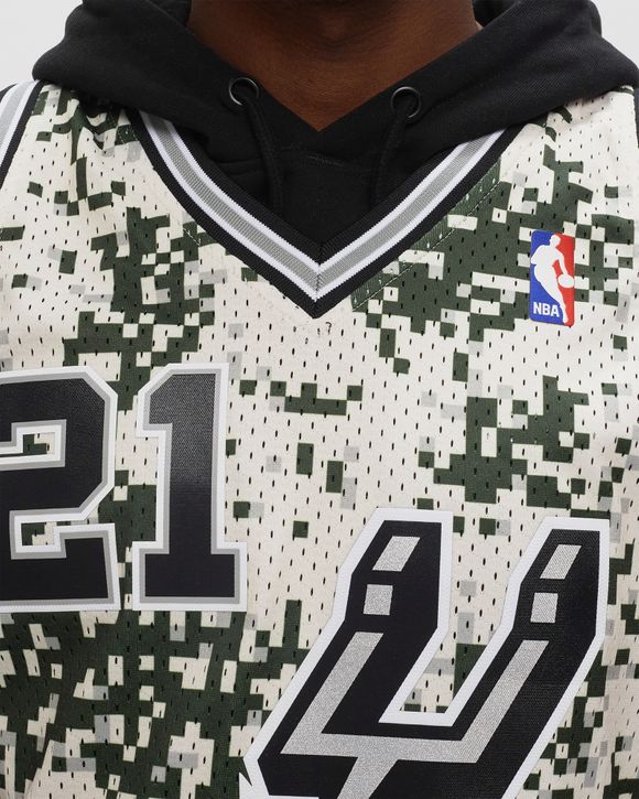 Mitchell & Ness Men NBA San Antonio Spurs Swingman Jersey Tim Duncan Camo  '13-14 SMJY4453SAS13TD –