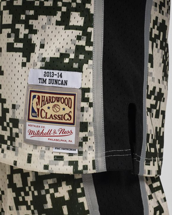 Tim Duncan Mitchell & Ness Swingman Alternate Camo Jersey