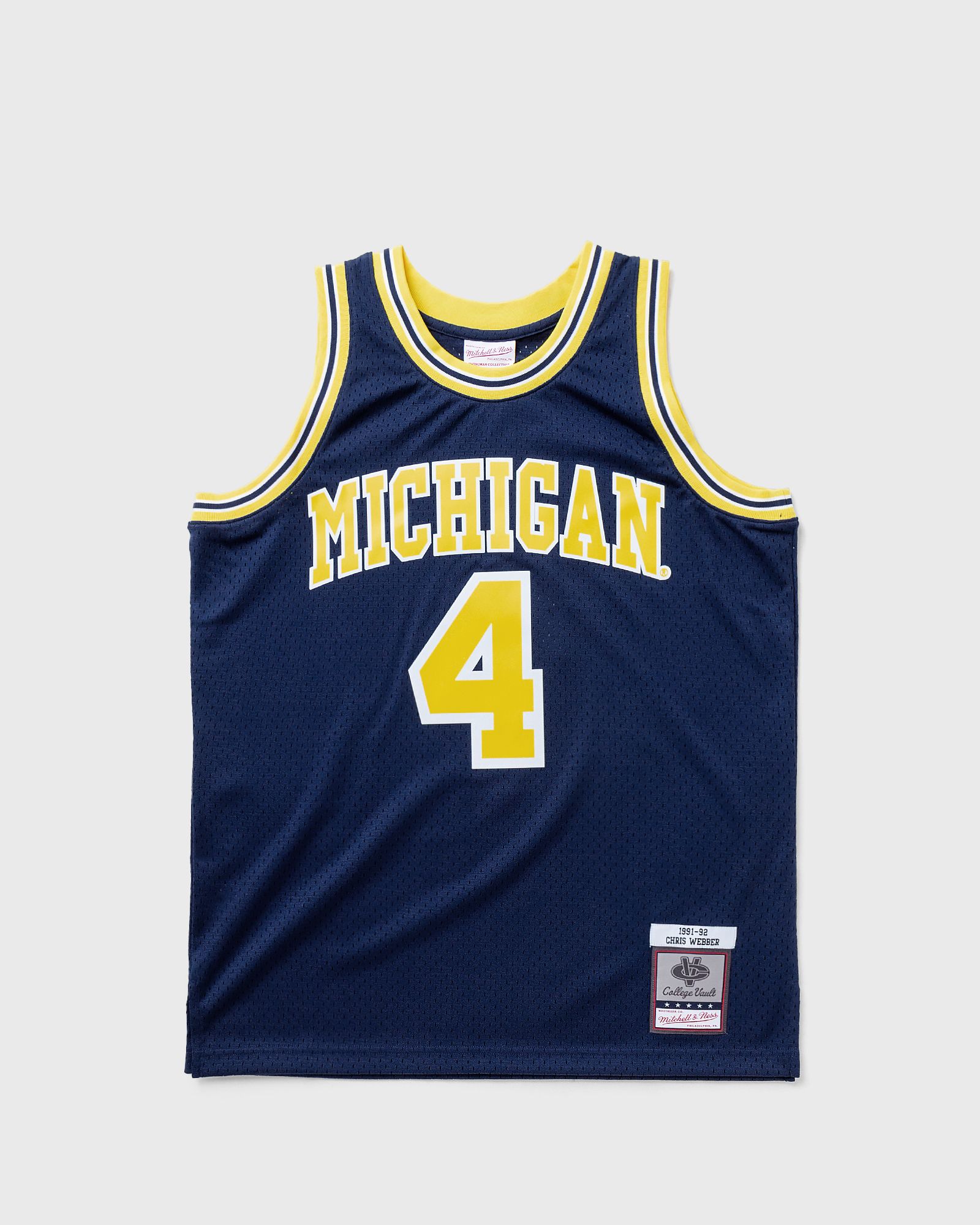 NCAA Swingman Jersey University of Michigan 1991-92 Road CHRIS WEBBER #4