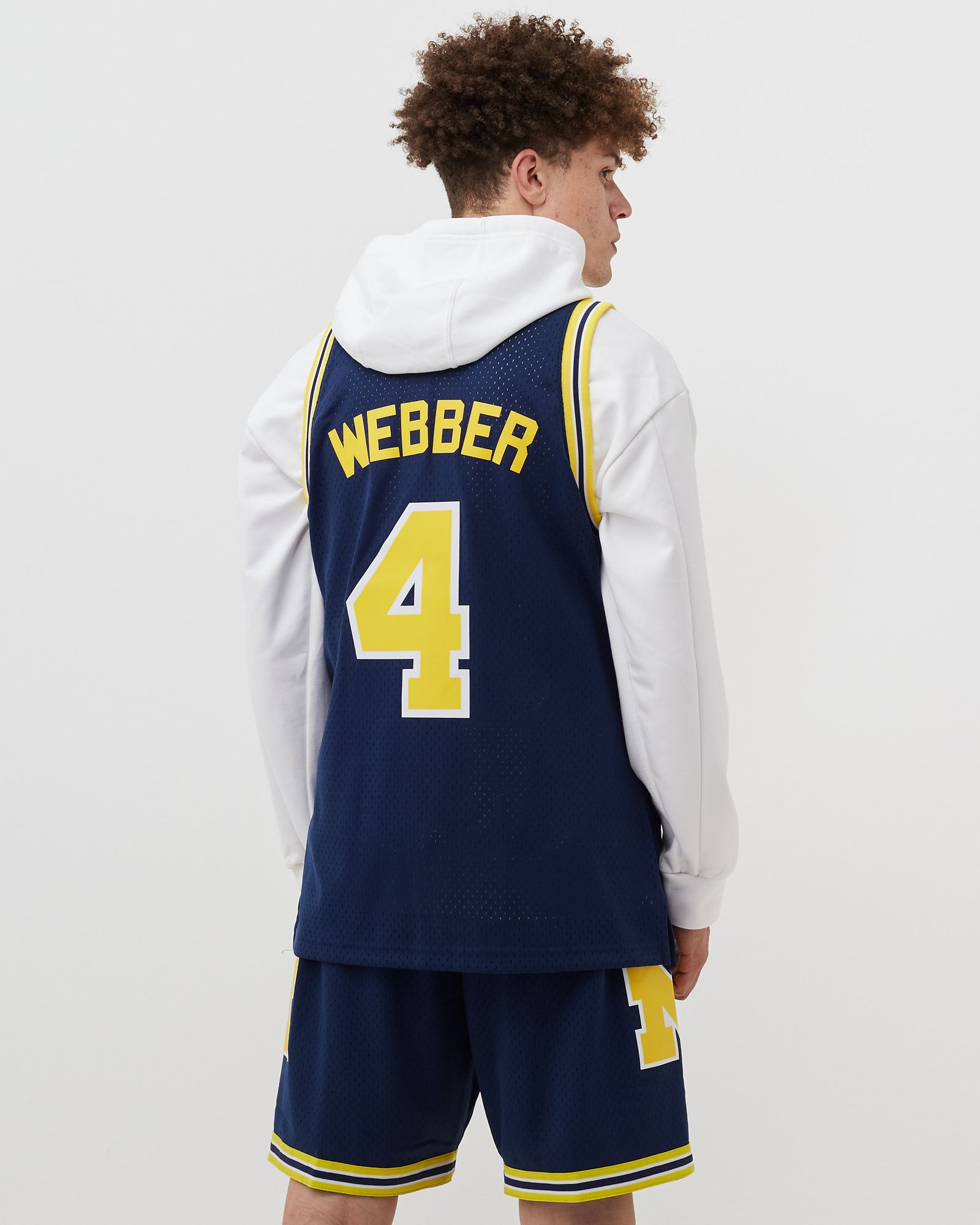 NCAA Swingman Jersey University of Michigan 1991-92 Road CHRIS WEBBER #4