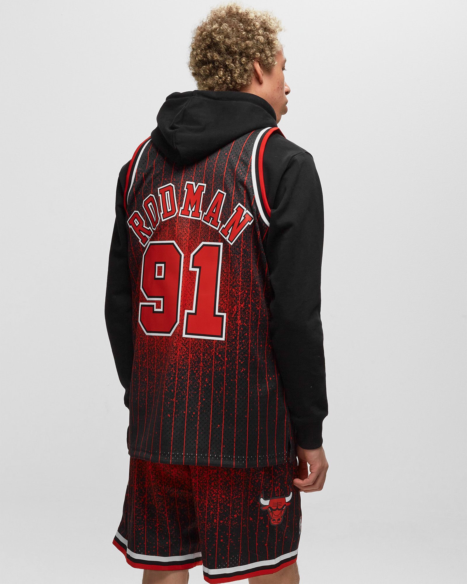 NBA RE-TAKE GRADIENT SWINGMAN JERSEY BULLS 1995-96 DENNIS RODMAN #91