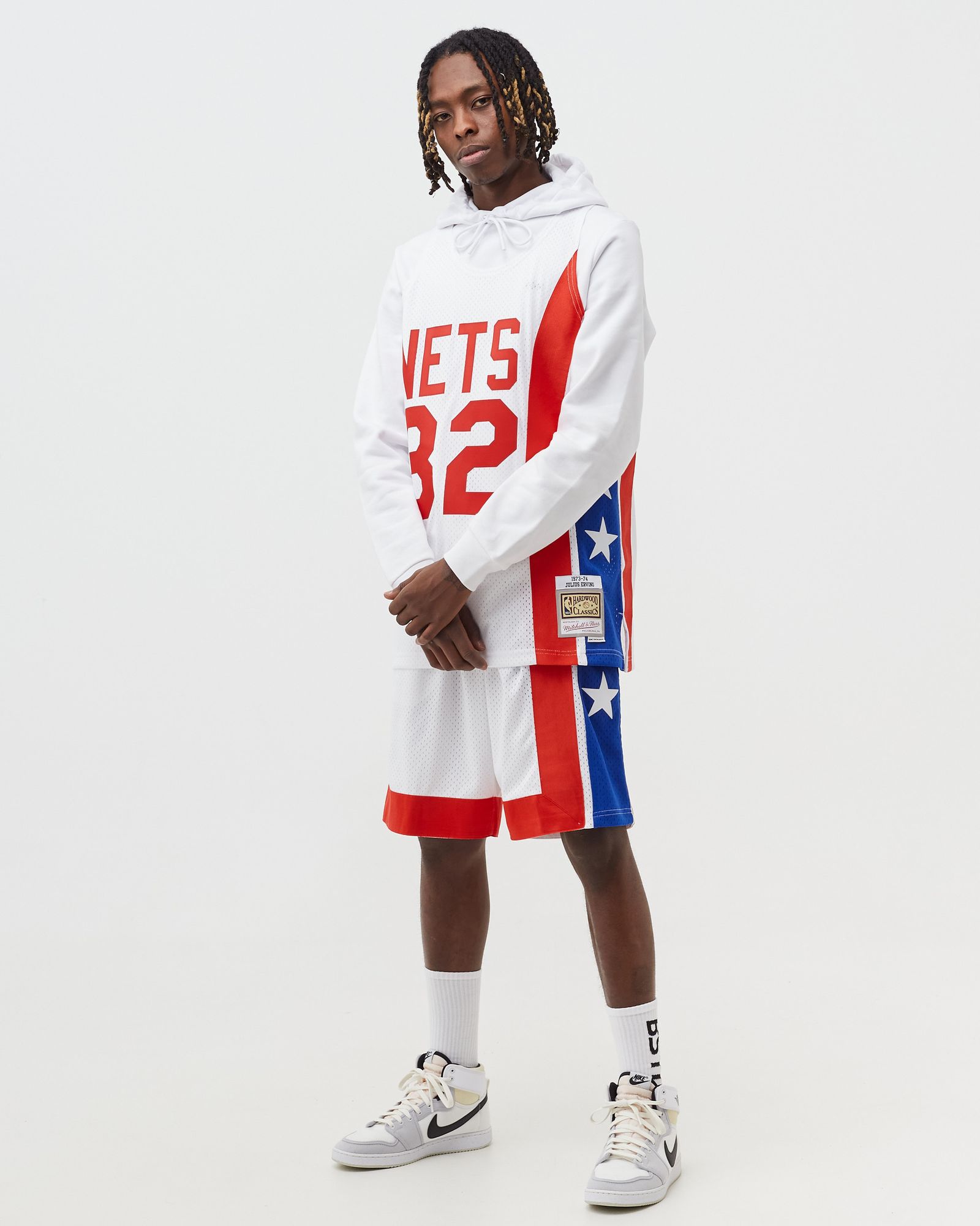 NBA Swingman Jersey New York Nets Home 1973-74 Julius Erving #32 