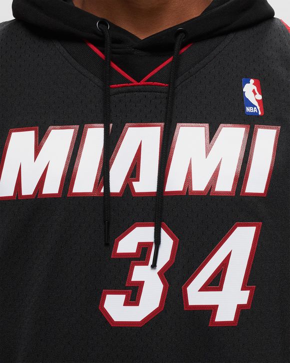 Men's Mitchell & Ness Ray Allen Black Miami Heat Hardwood Classics Swingman Jersey Size: Medium