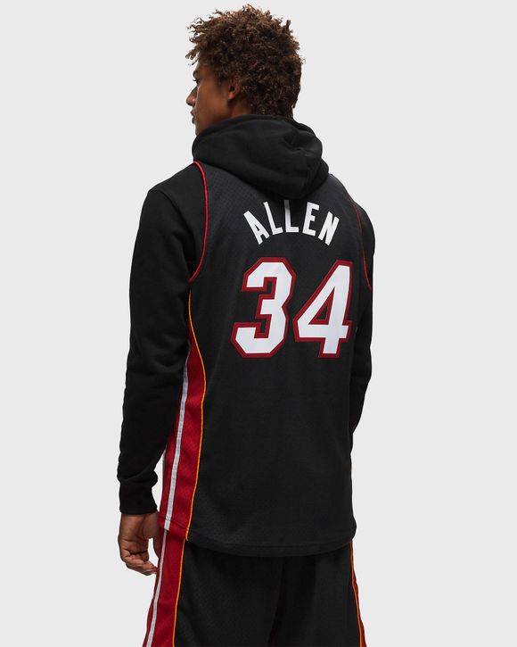 Men's Mitchell & Ness Ray Allen Black Miami Heat Hardwood Classics Swingman Jersey Size: Medium