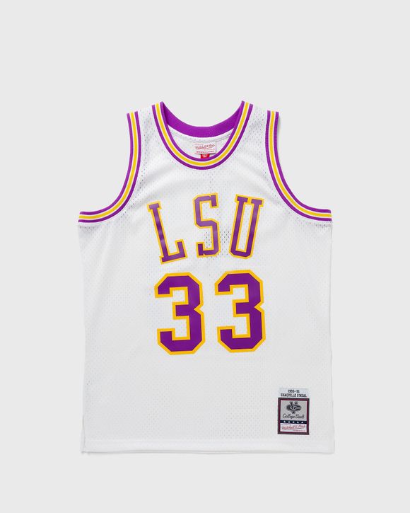 Mens LSU #33 College Basketball Jersey Purple 