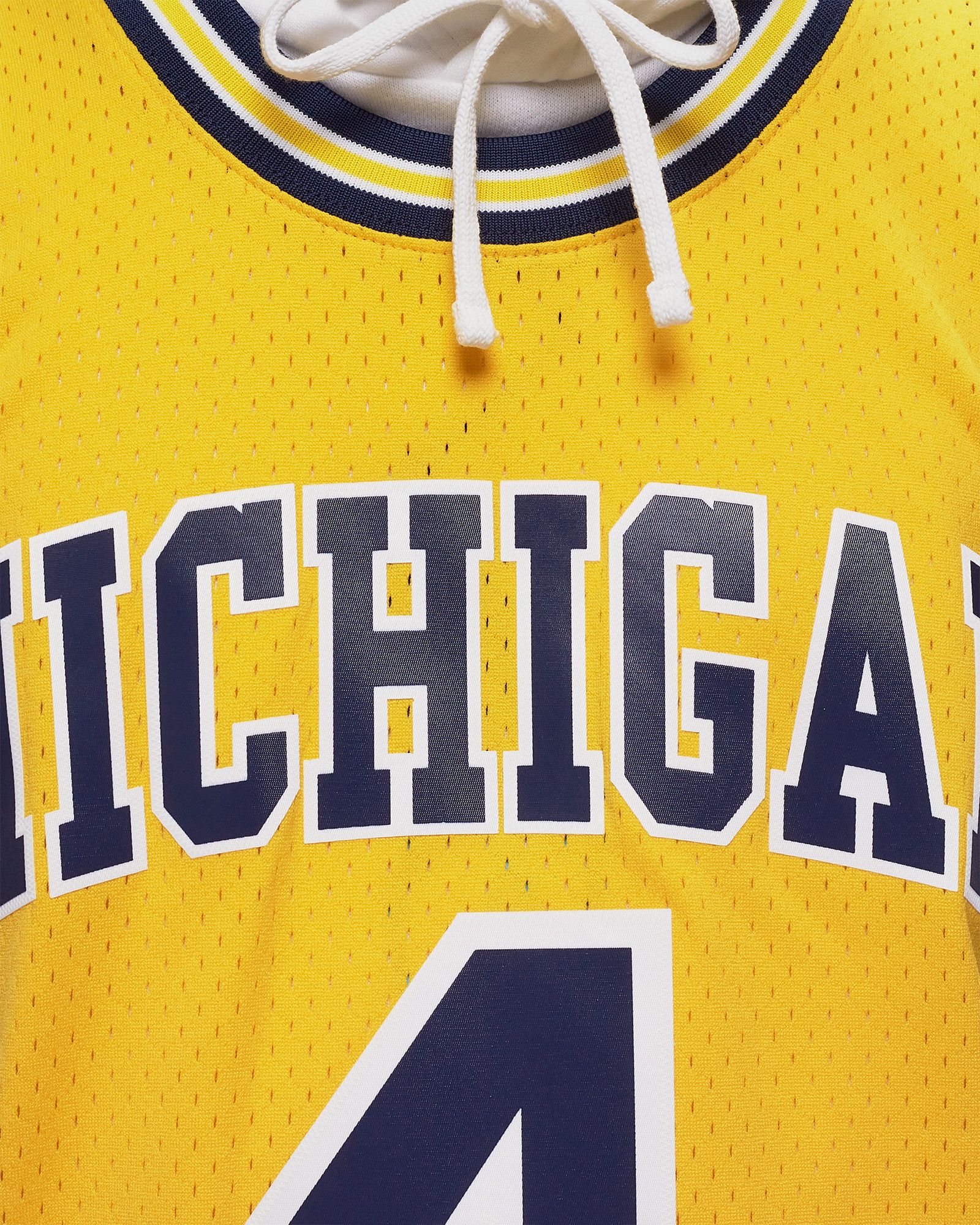 NCAA SWINGMAN JERSEY MICHIGAN WOLVERINES MAIZE 1991-92 CHRIS WEBBER #4