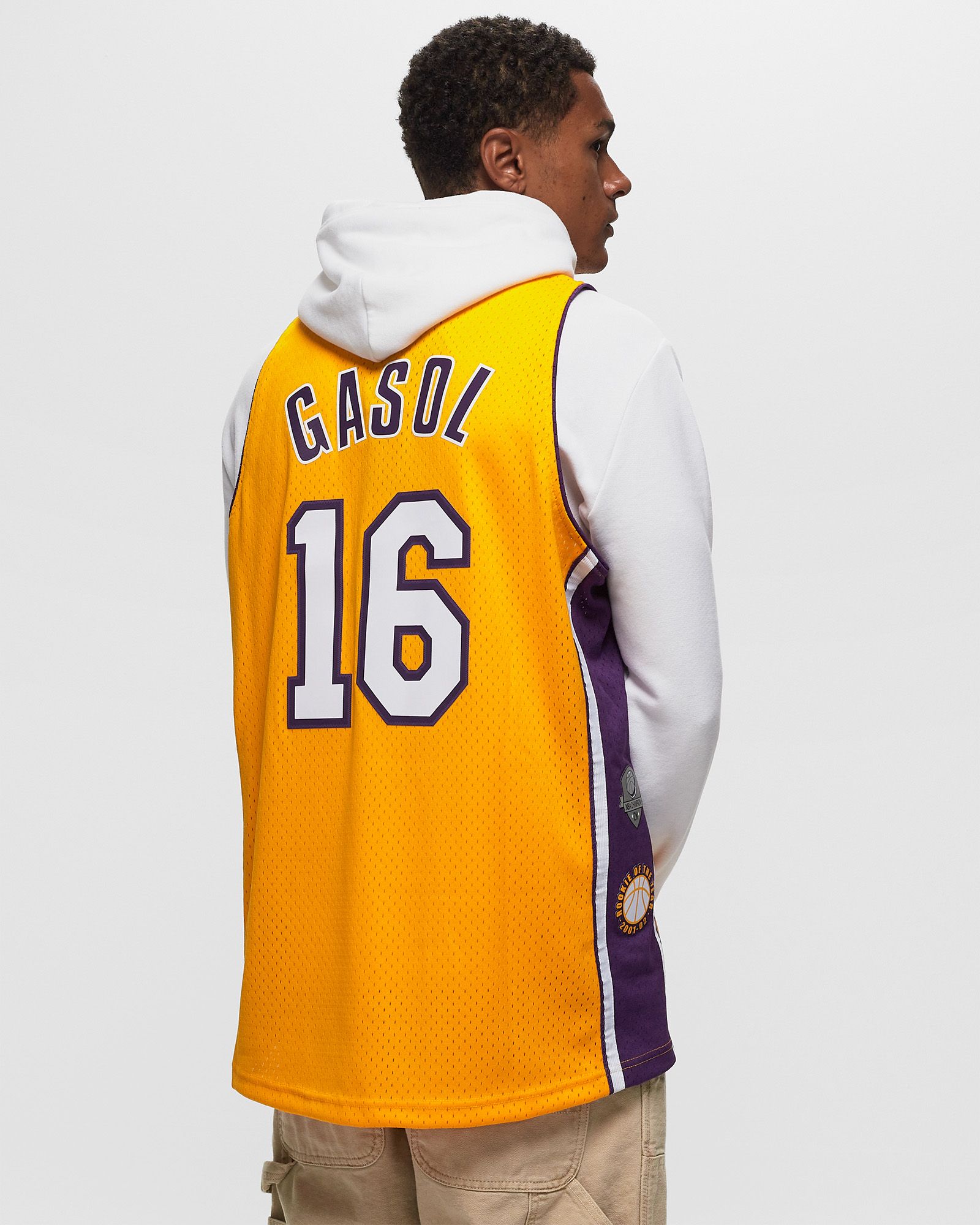 NBA SWINGMAN JERSEY LOS ANGELES LAKERS HALL OF FAME PAU GASOL #16