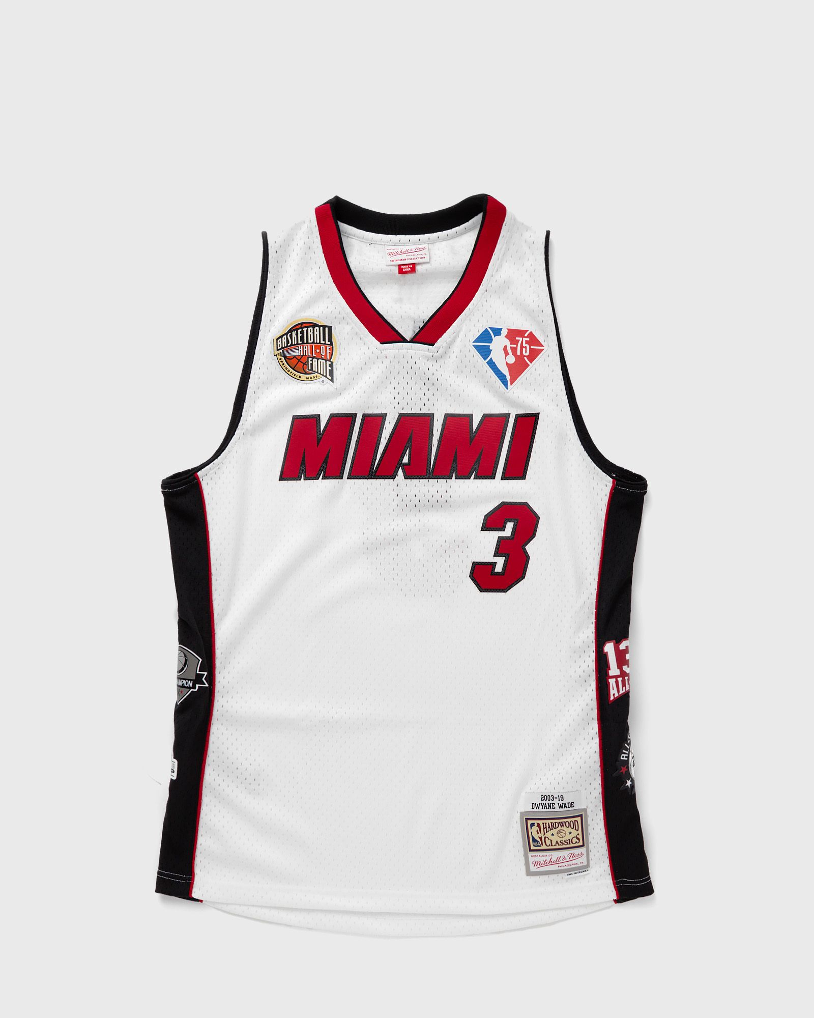 NBA SWINGMAN JERSEY MIAMI HEAT HALL OF FAME DWYANE WADE #3