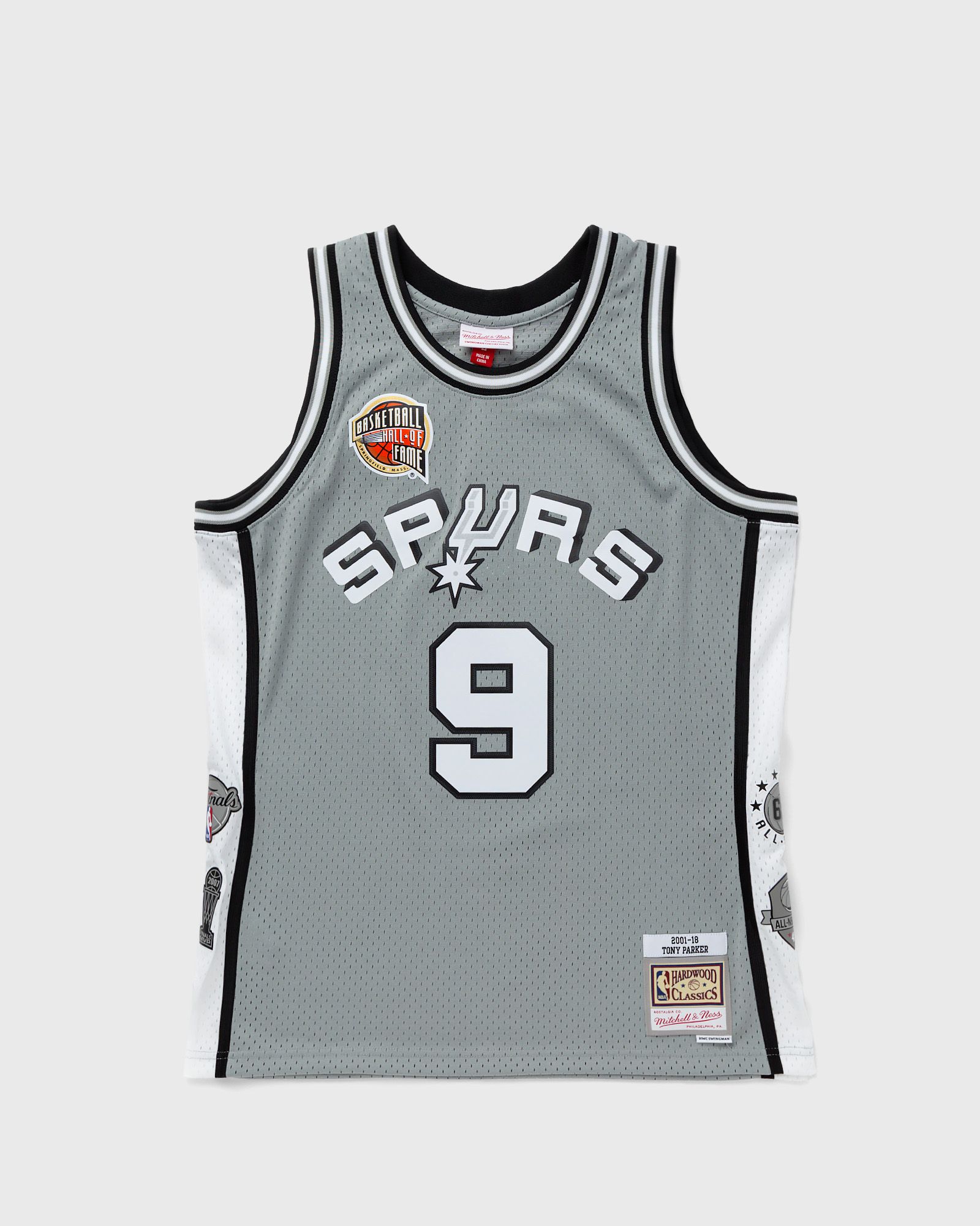 NBA SWINGMAN JERSEY SAN ANTONIO SPURS HALL OF FAME TONY PARKER #9