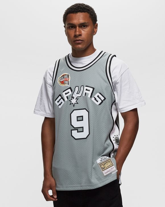 Men's Mitchell & Ness Tony Parker #9 Black San Antonio Spurs 2001-02 Hardwood Classics Swingman Jersey