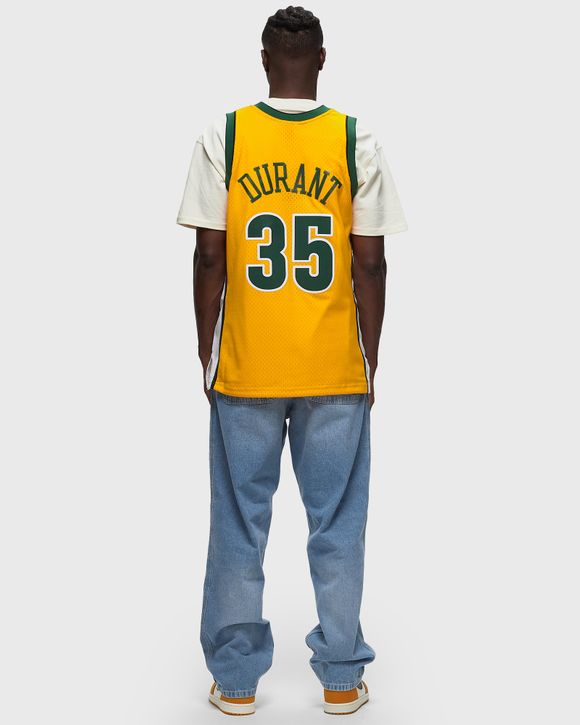 Kevin durant yellow sonics hot sale jersey