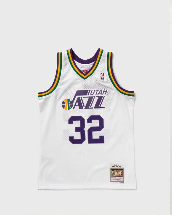 Karl Malone Utah Jazz Mitchell & Ness Youth 1991-92 Hardwood Classics  Swingman Throwback Jersey - Purple