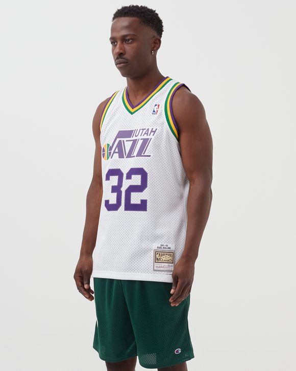 Youth Mitchell & Ness Karl Malone Purple Utah Jazz 1991-92 Hardwood  Classics Swingman Throwback Jersey