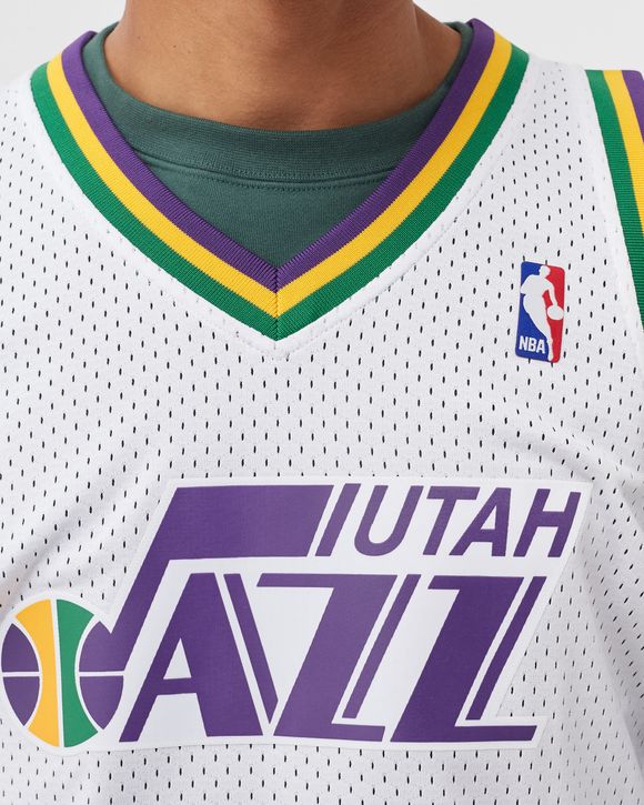 John Stockton Utah Jazz Mitchell & Ness Youth 1991-92 Hardwood Classics Swingman Throwback Jersey – Purple