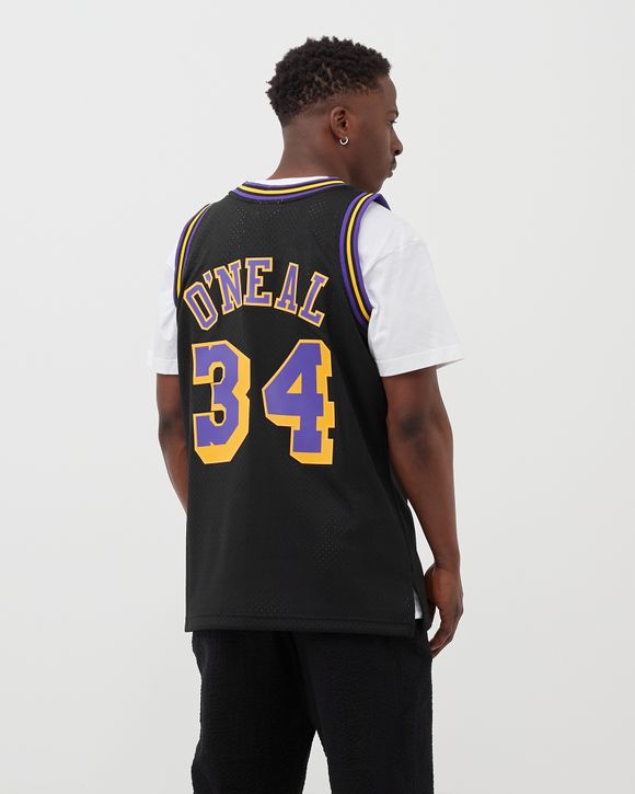 SHAQUILLE O'NEAL 1996-97 LA Lakers Mitchell & Ness Black RELOAD  Swingman Jersey