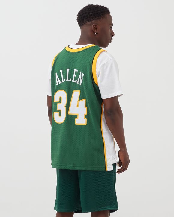 Authentic Ray Allen Seattle Sonics Jersey 52 Reebok New